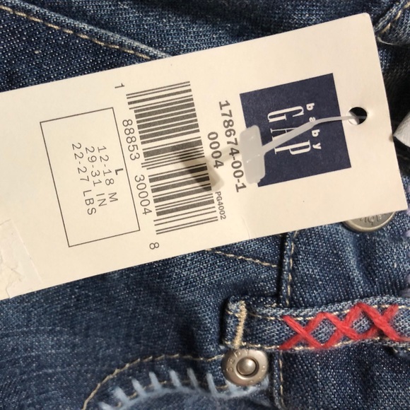Vintage Baby Gap Adorable Girl’s Boho Flare Denim Jeans- L - Picture 11 of 11